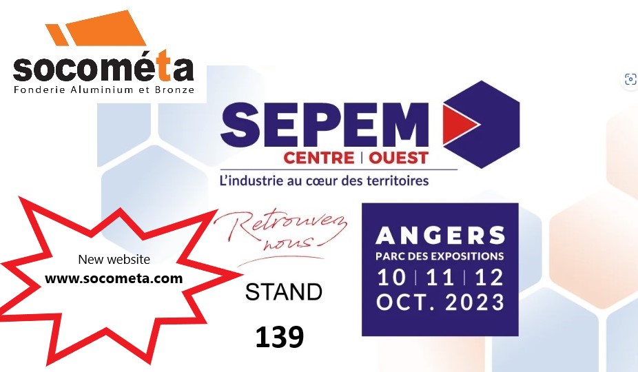 SOCOMETA WILL EXHIBITING AT SEPEM ANGERS THE 10TH -11TH AND 12TH OCTOBER 2023